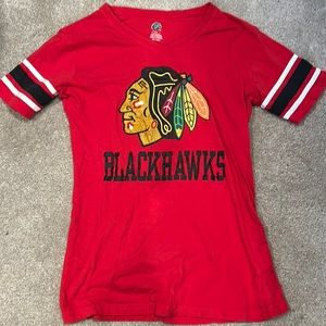 Blackhawks shirt. Size: S